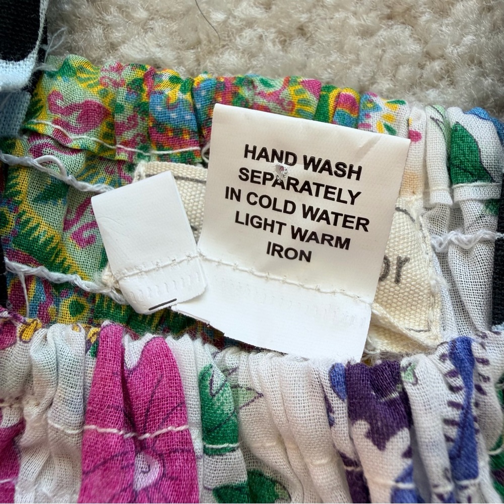 Ashley Taylor Patchwork Handkerchief Hem 100% Cot… - image 8